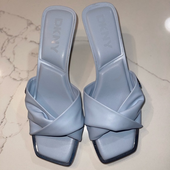 Dkny Shoes - DKNY Women's Blue Heeled Mules